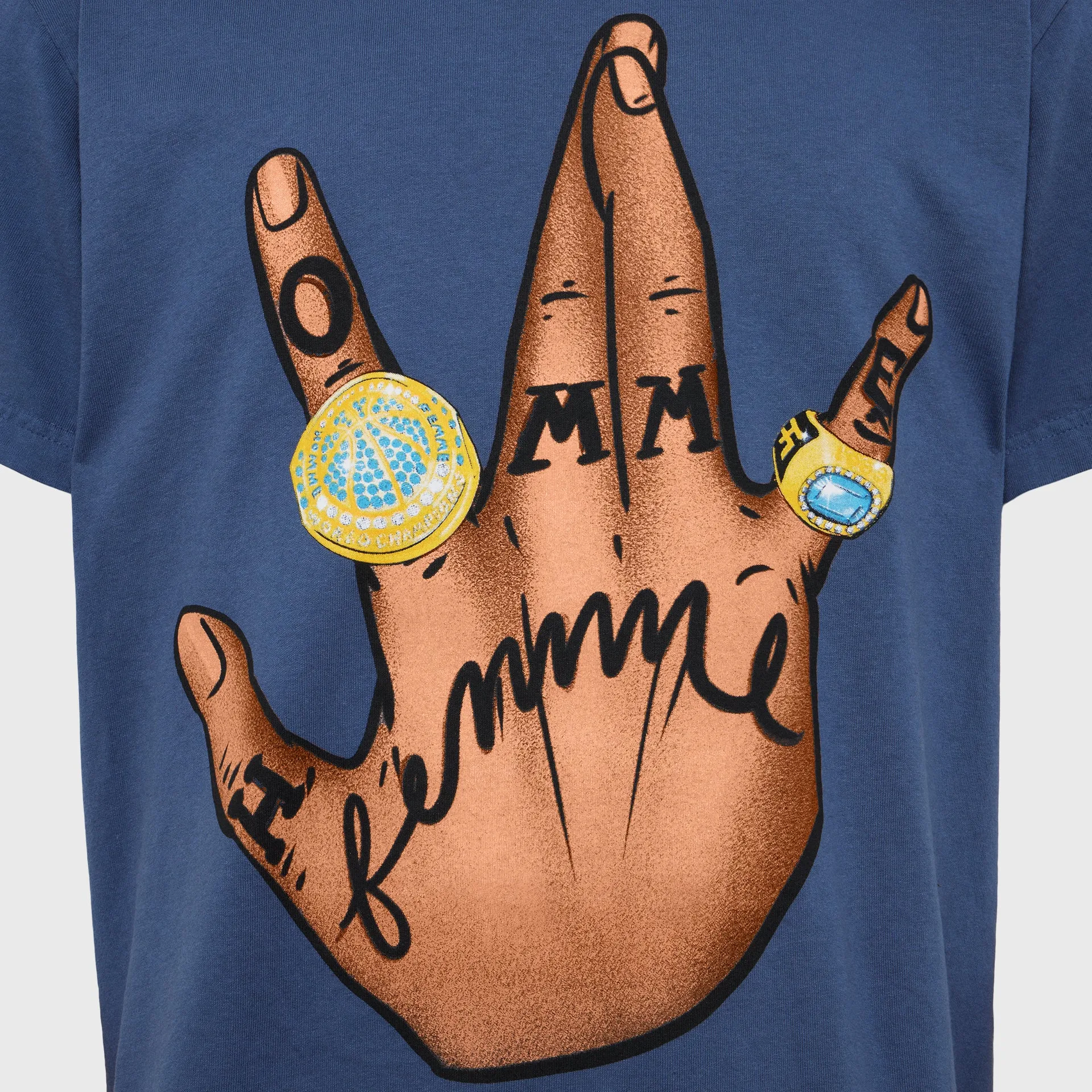 Twisted Champs Tee Navy