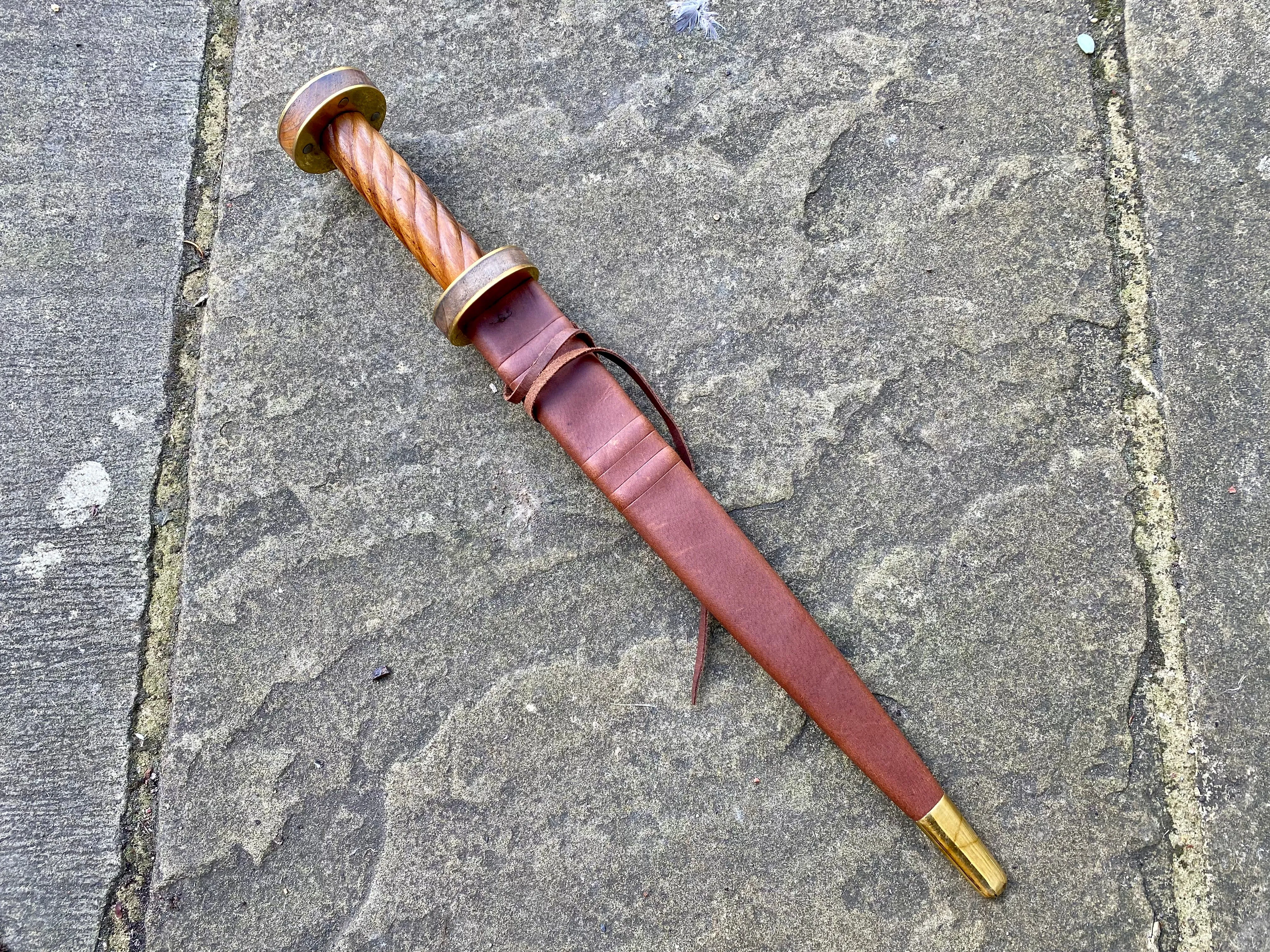 Twisted Medieval Rondel Dagger 14thC-15thC