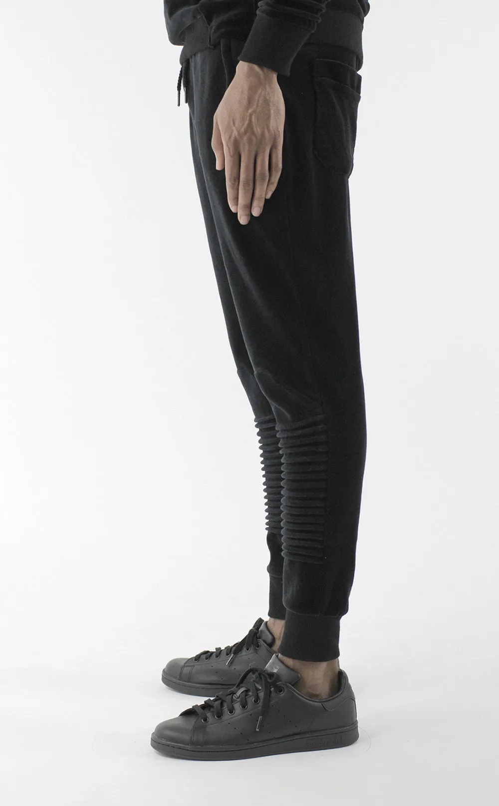 Unknown Harbinger Black Velour Designer Jogger