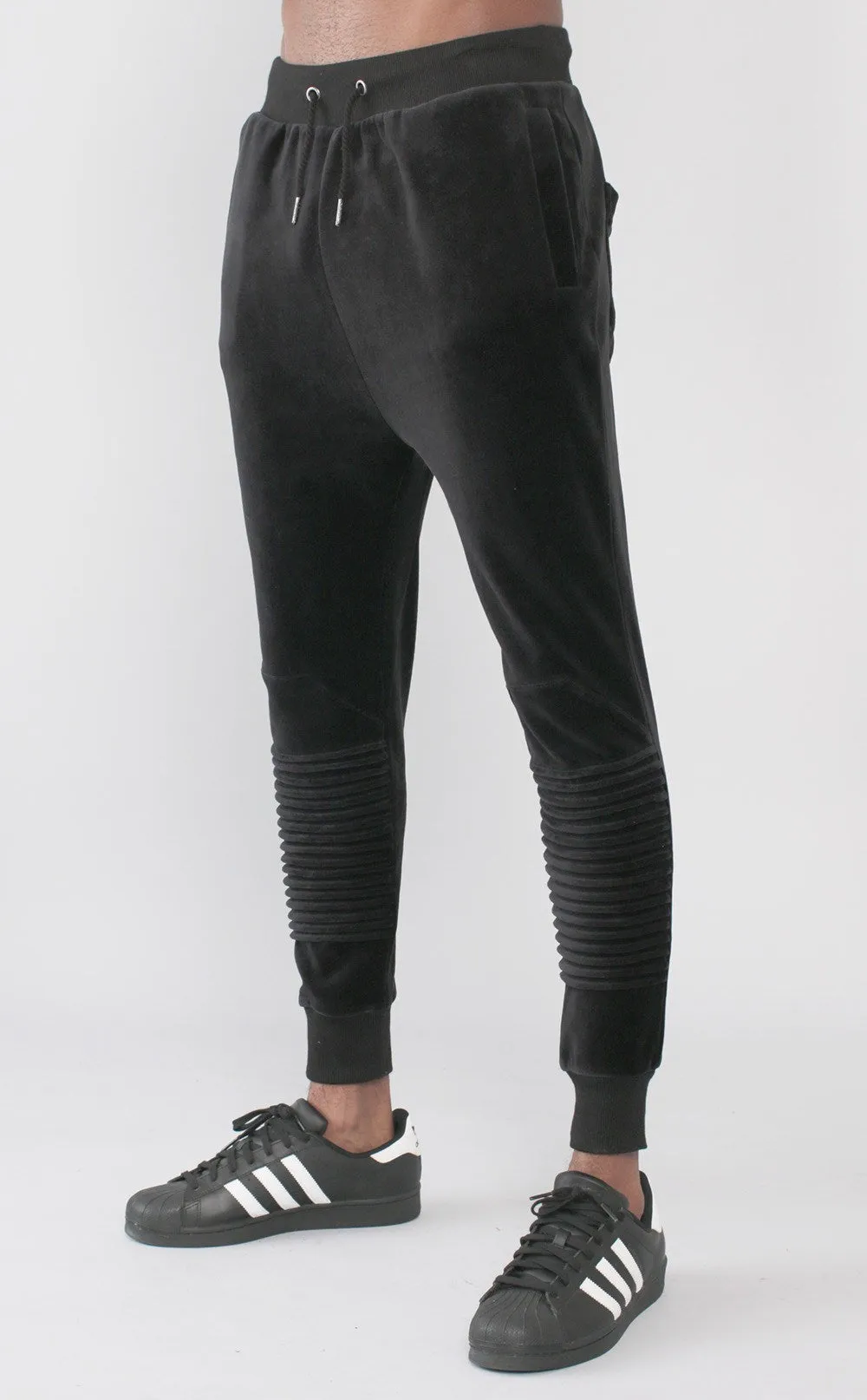 Unknown Harbinger Black Velour Designer Jogger