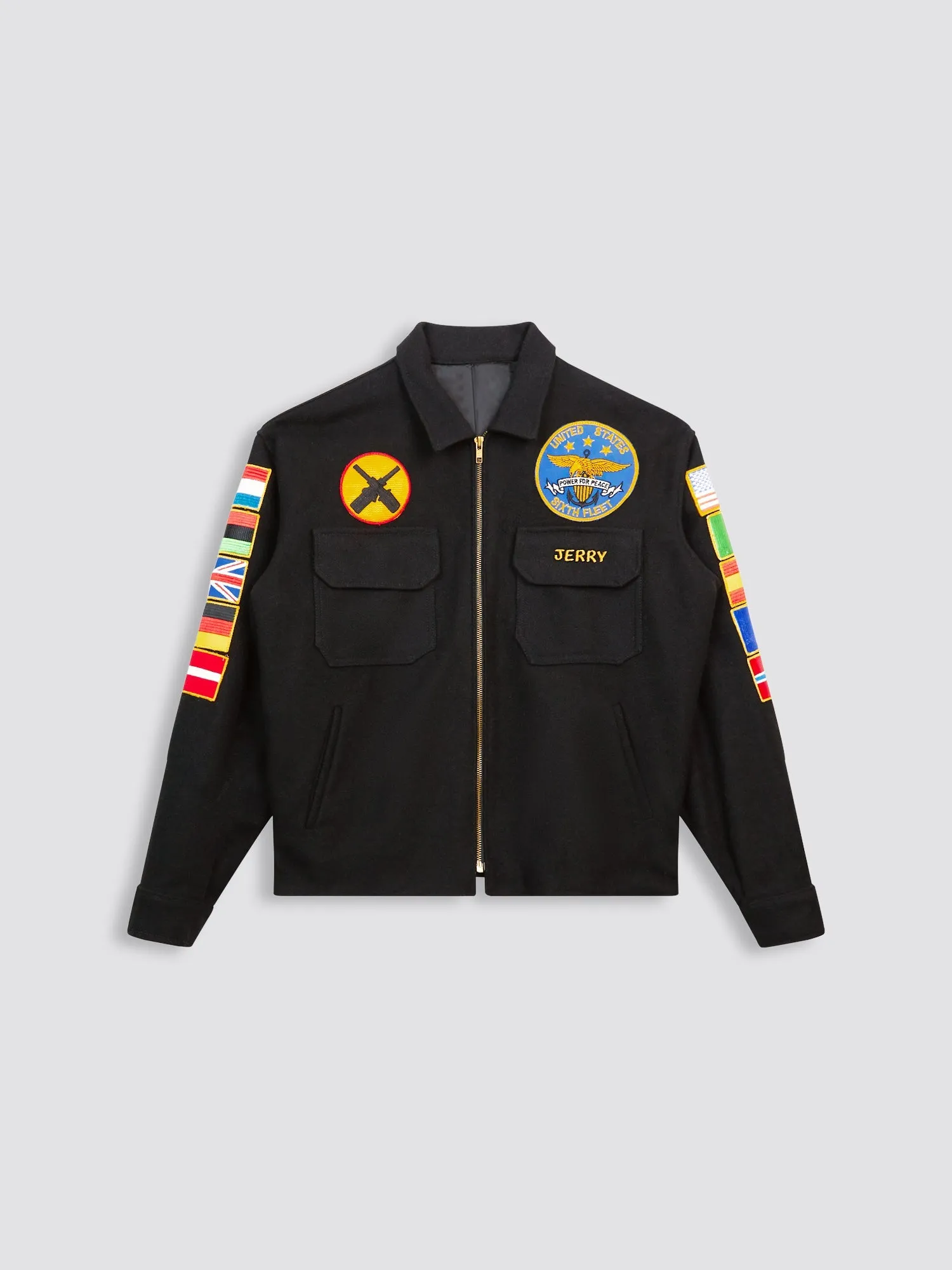 US NAVY 1986 USS SAIPAN TOUR JACKET