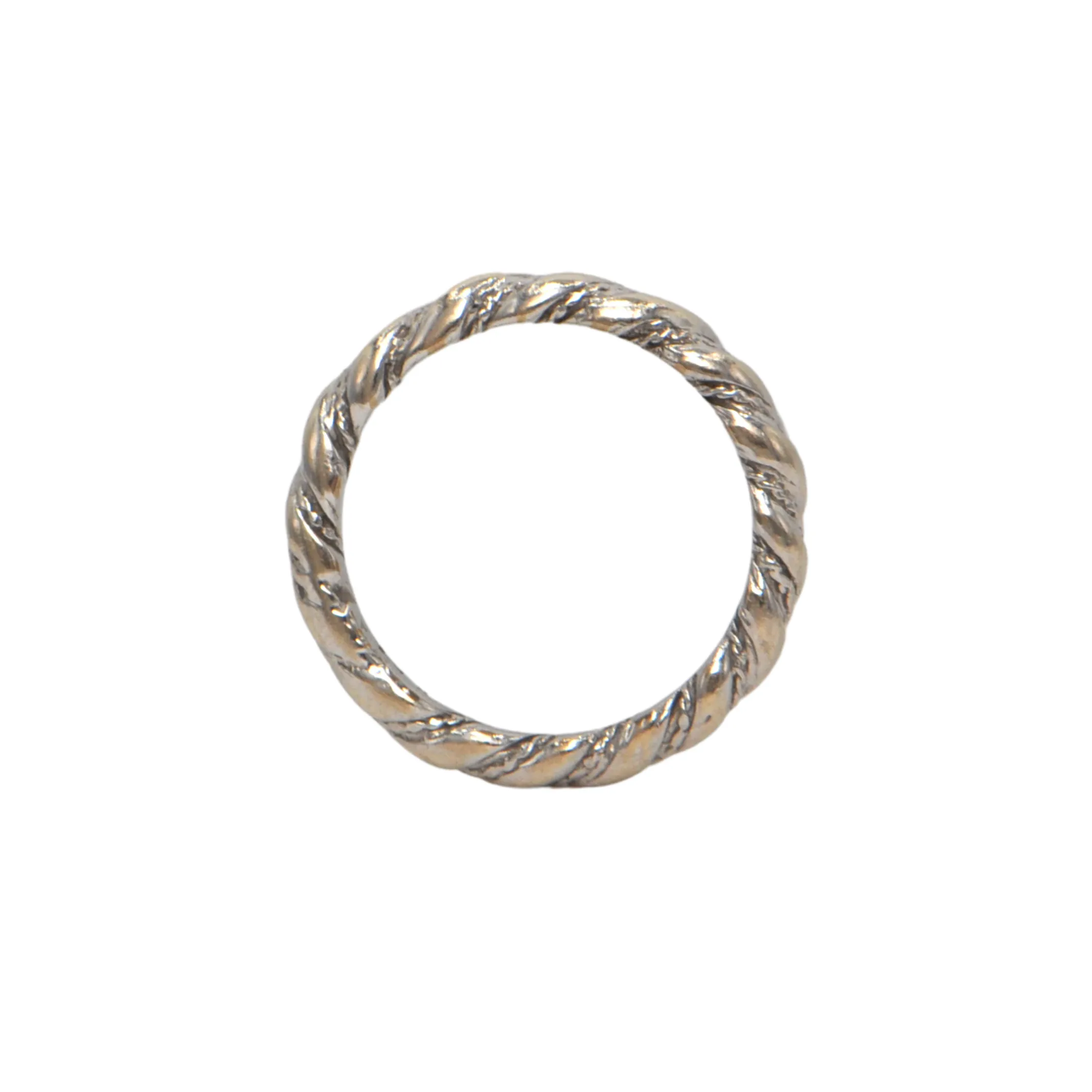 Vintage 14k Two-Toned Gold Twisted Cable Ring