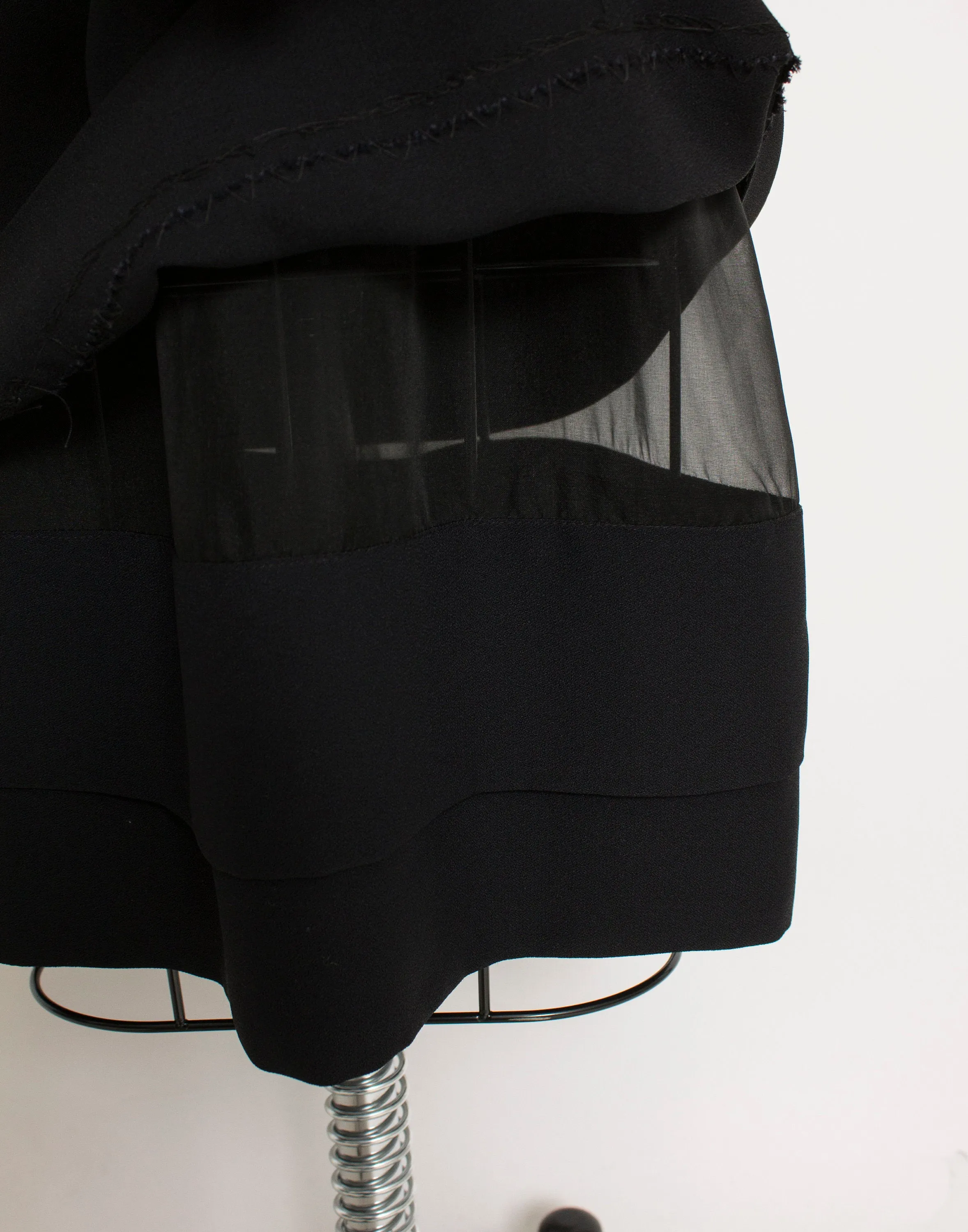 Vintage 1960s Dress Black Crepe Sleeveless Cocktail 60s Small S