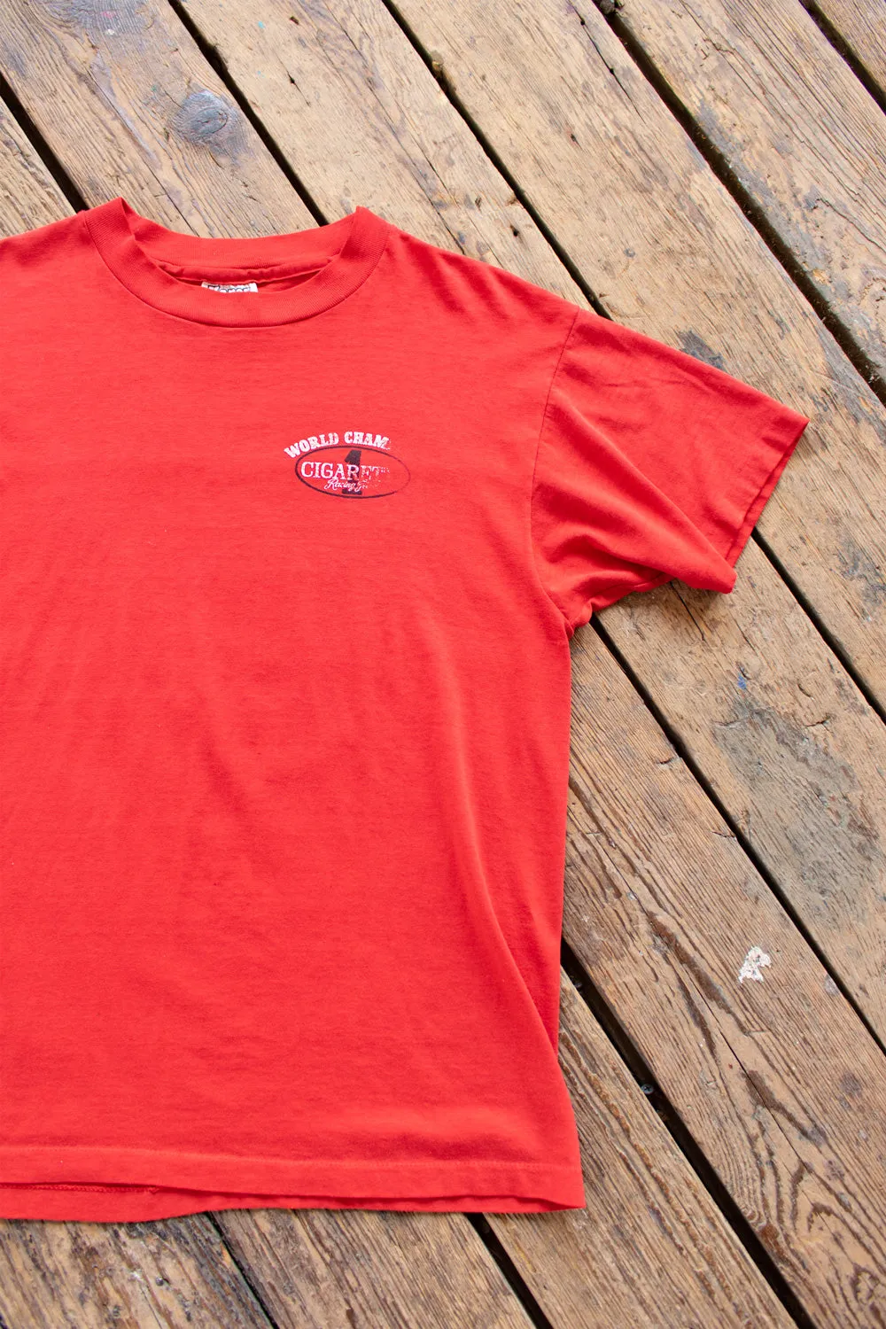Vintage 1970s Cigarette 1 Racing Team World Champions Tee - Medium