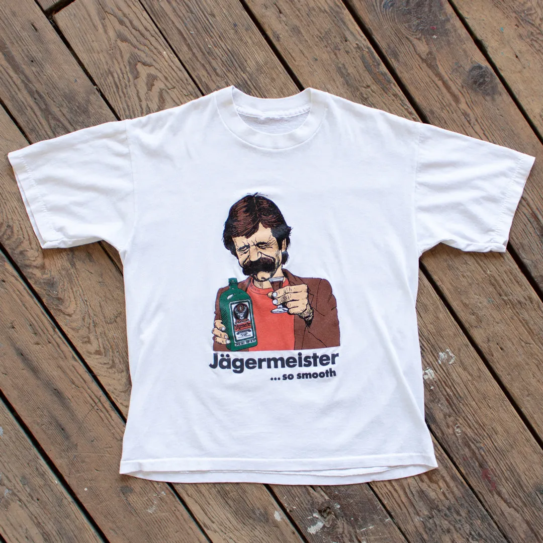 Vintage 1980s Jägermeister So Smooth T-Shirt - Small
