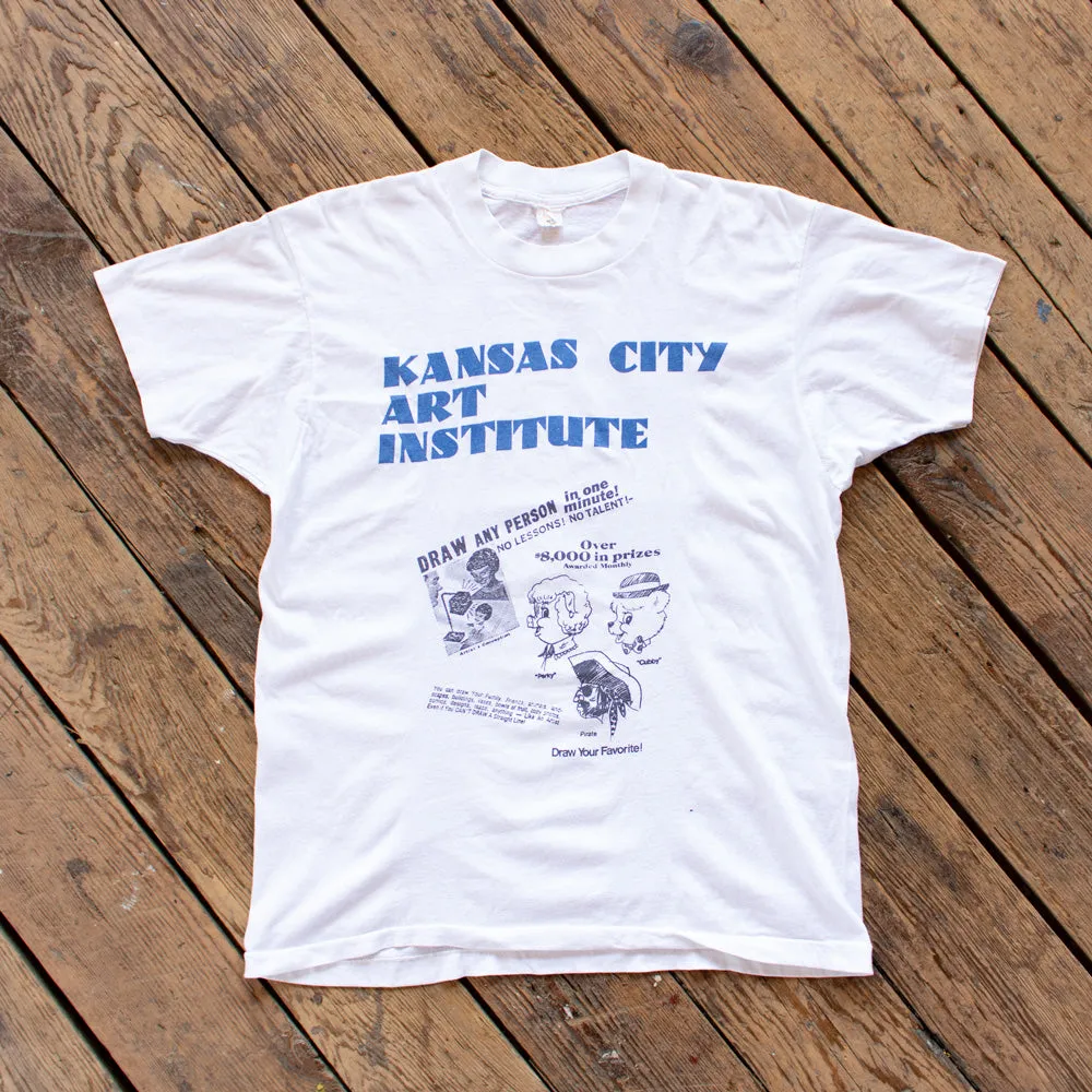 Vintage 1980s Kansas City Art Institute Tee - Medium