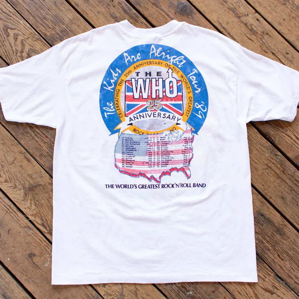 Vintage 1989 The Who 25th Anniversary Tee - LG/XL