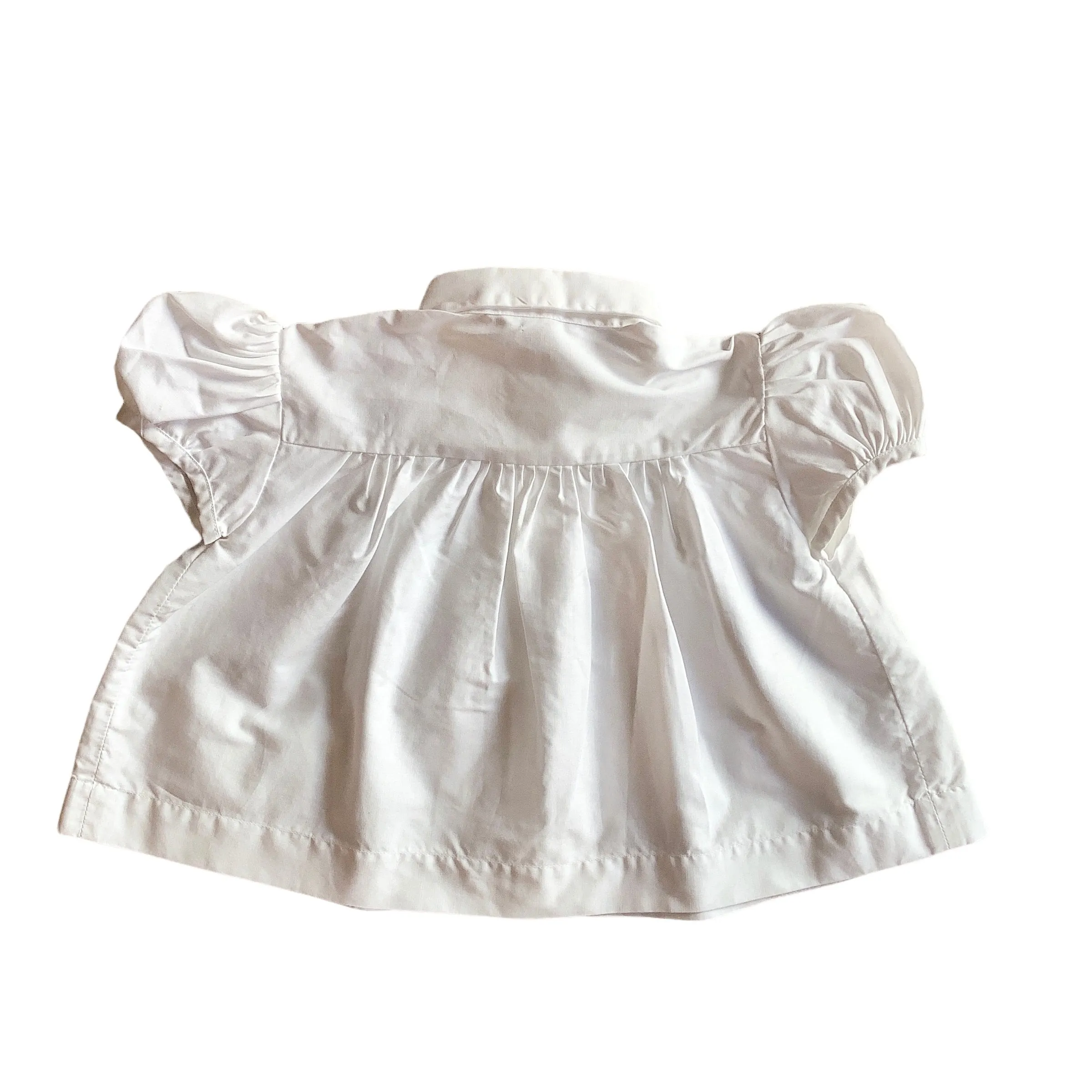 Vintage 60's White Peter Pan Collar Dress 12-18M