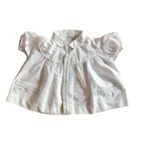 Vintage 60's White Peter Pan Collar Dress 12-18M