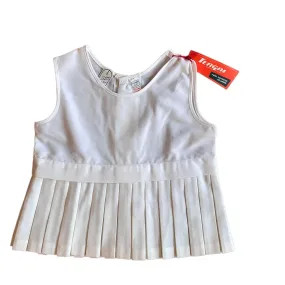 Vintage 60's White Pleated  Petticoat Dress 12-18M