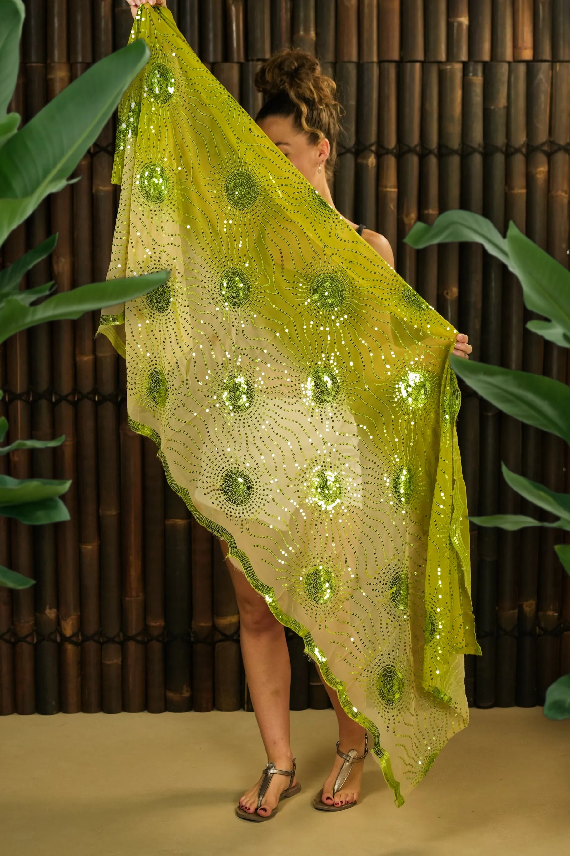 Vintage Bollywood scarf ‘Dupatta’ - with imperfections