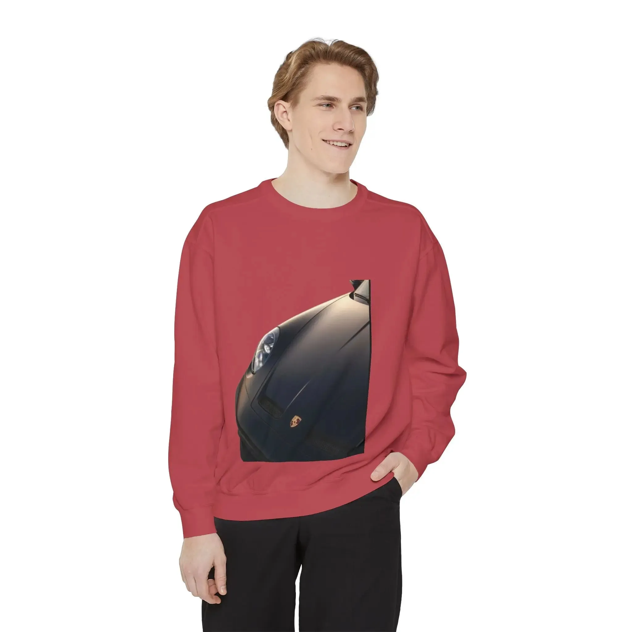 Vintage Car Graphic men,s shirt Sweatshirt - Layered Comfort for Car Enthusiasts