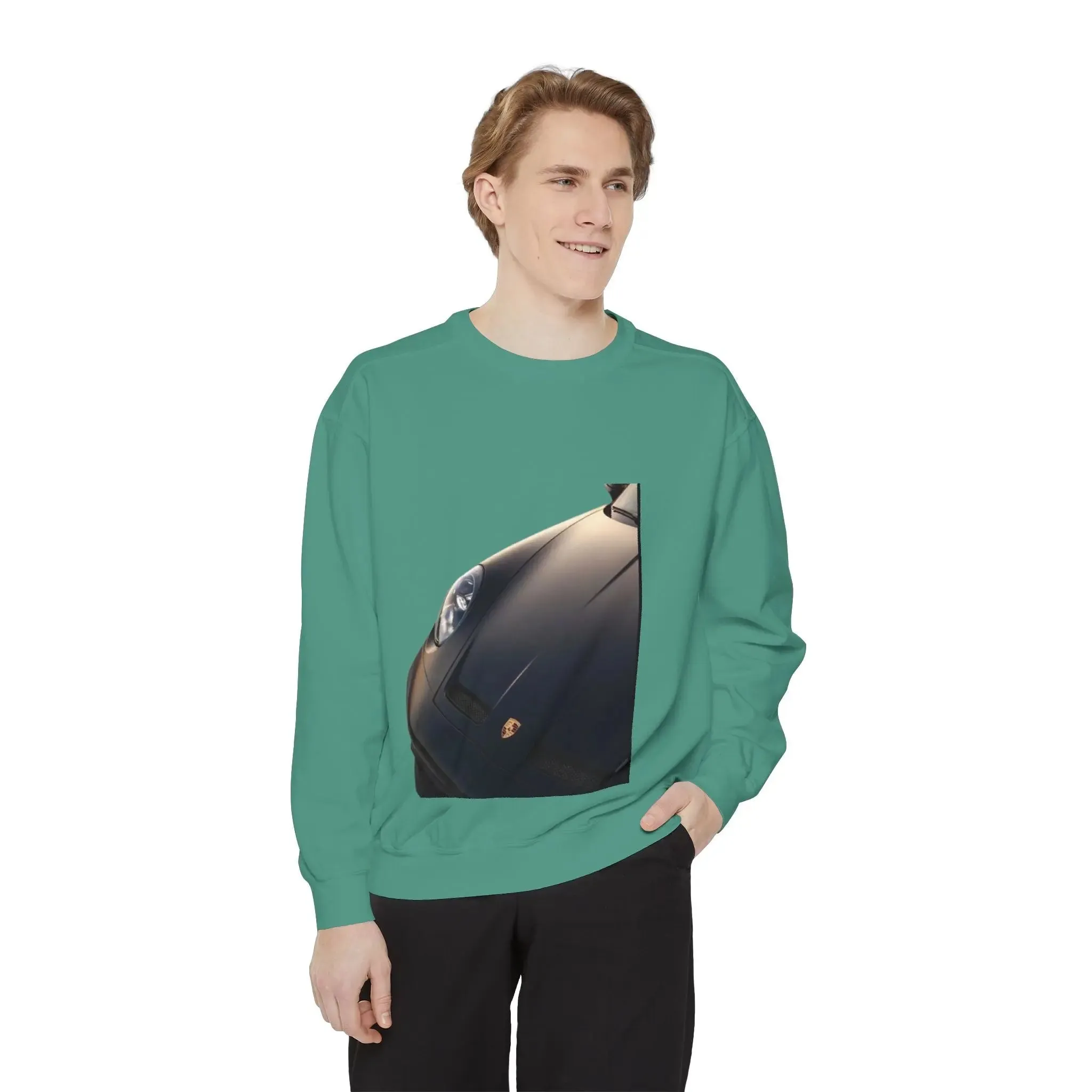 Vintage Car Graphic men,s shirt Sweatshirt - Layered Comfort for Car Enthusiasts