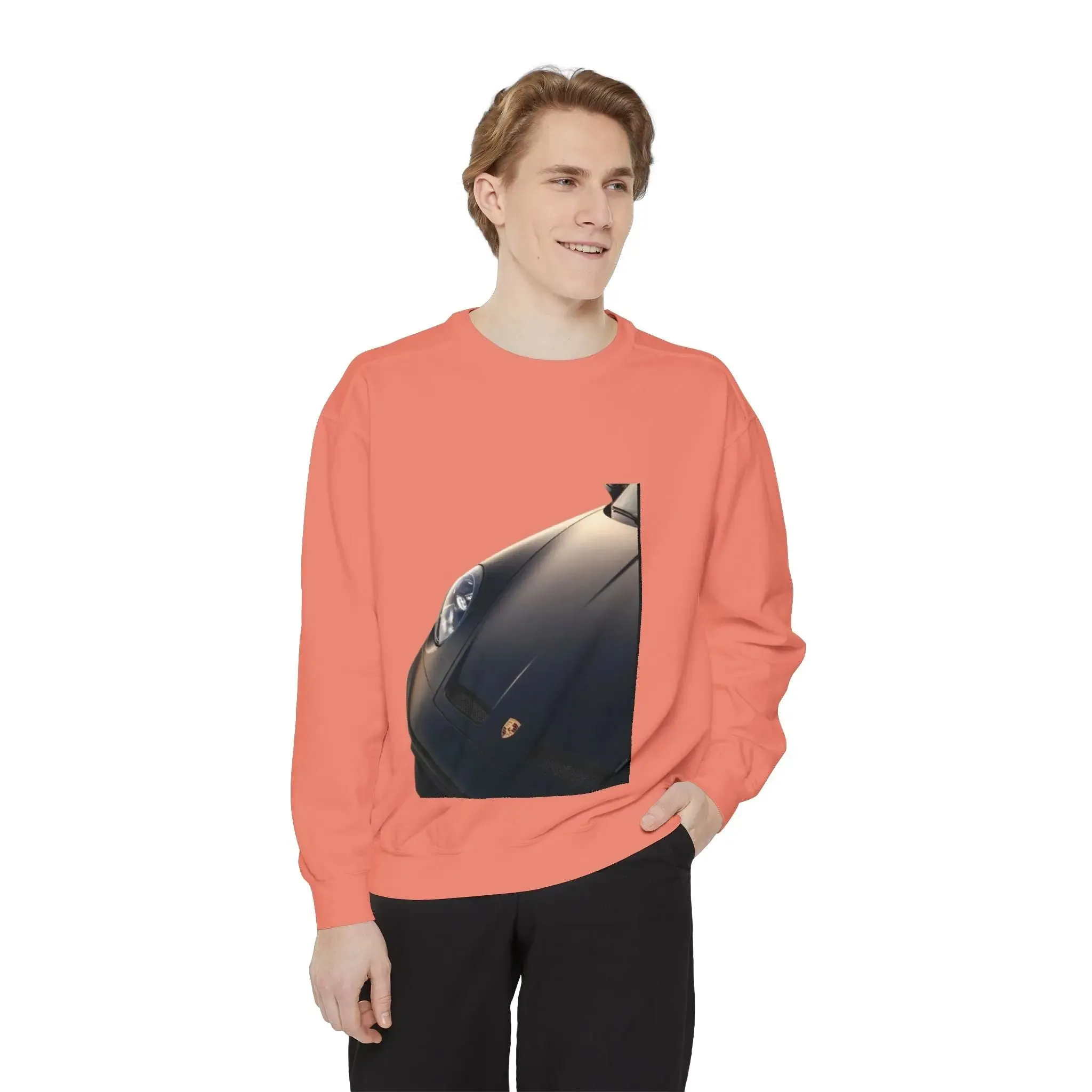 Vintage Car Graphic men,s shirt Sweatshirt - Layered Comfort for Car Enthusiasts