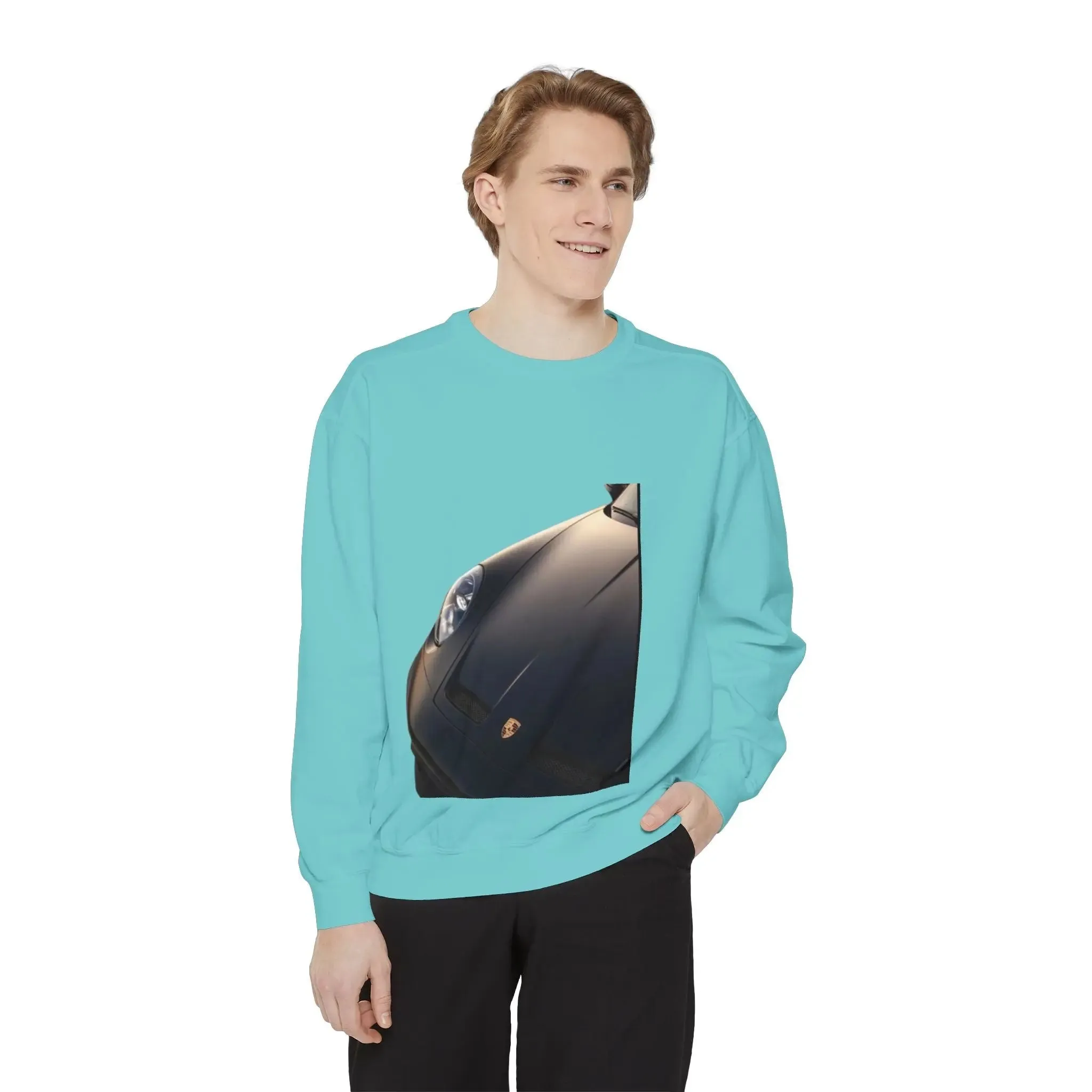 Vintage Car Graphic men,s shirt Sweatshirt - Layered Comfort for Car Enthusiasts