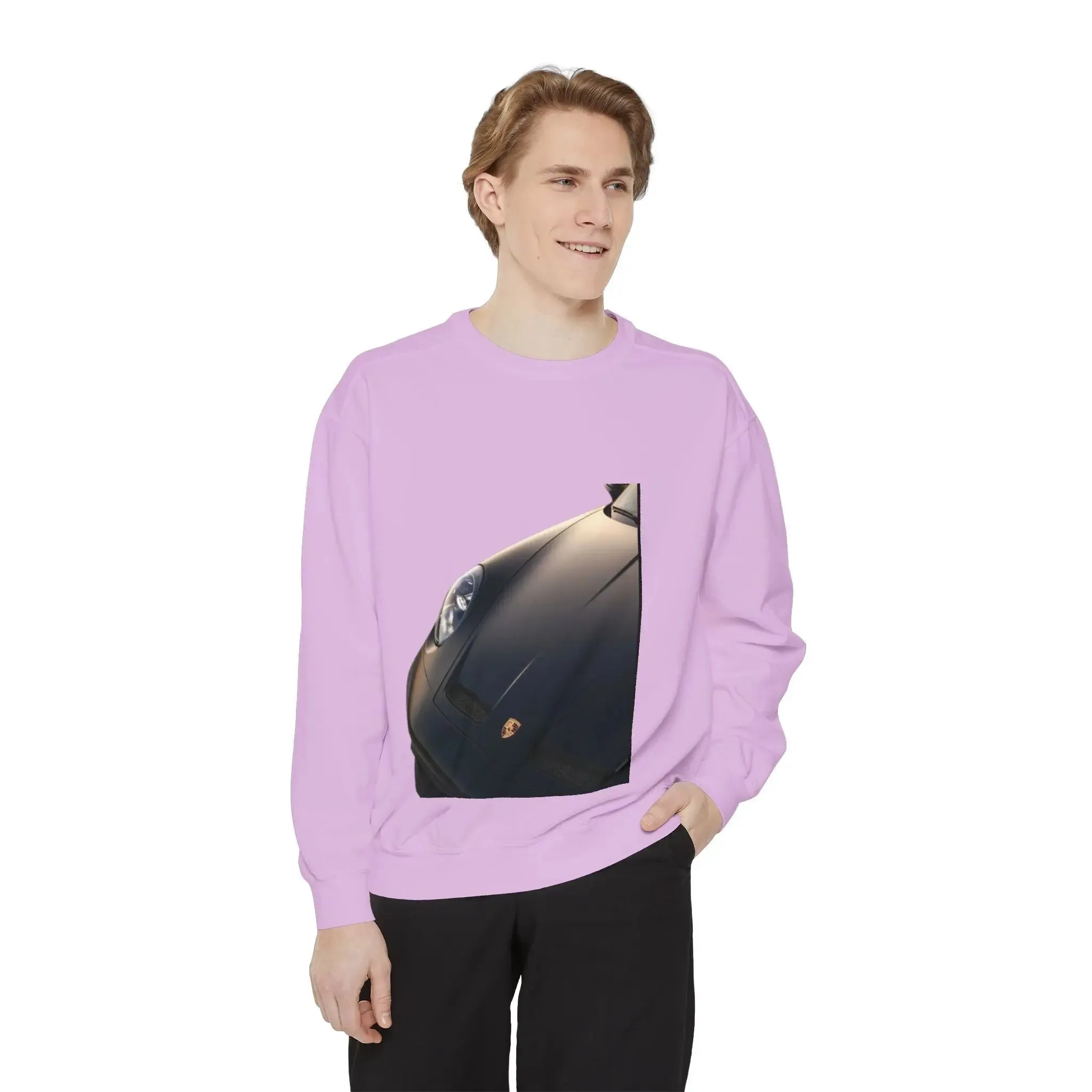 Vintage Car Graphic men,s shirt Sweatshirt - Layered Comfort for Car Enthusiasts