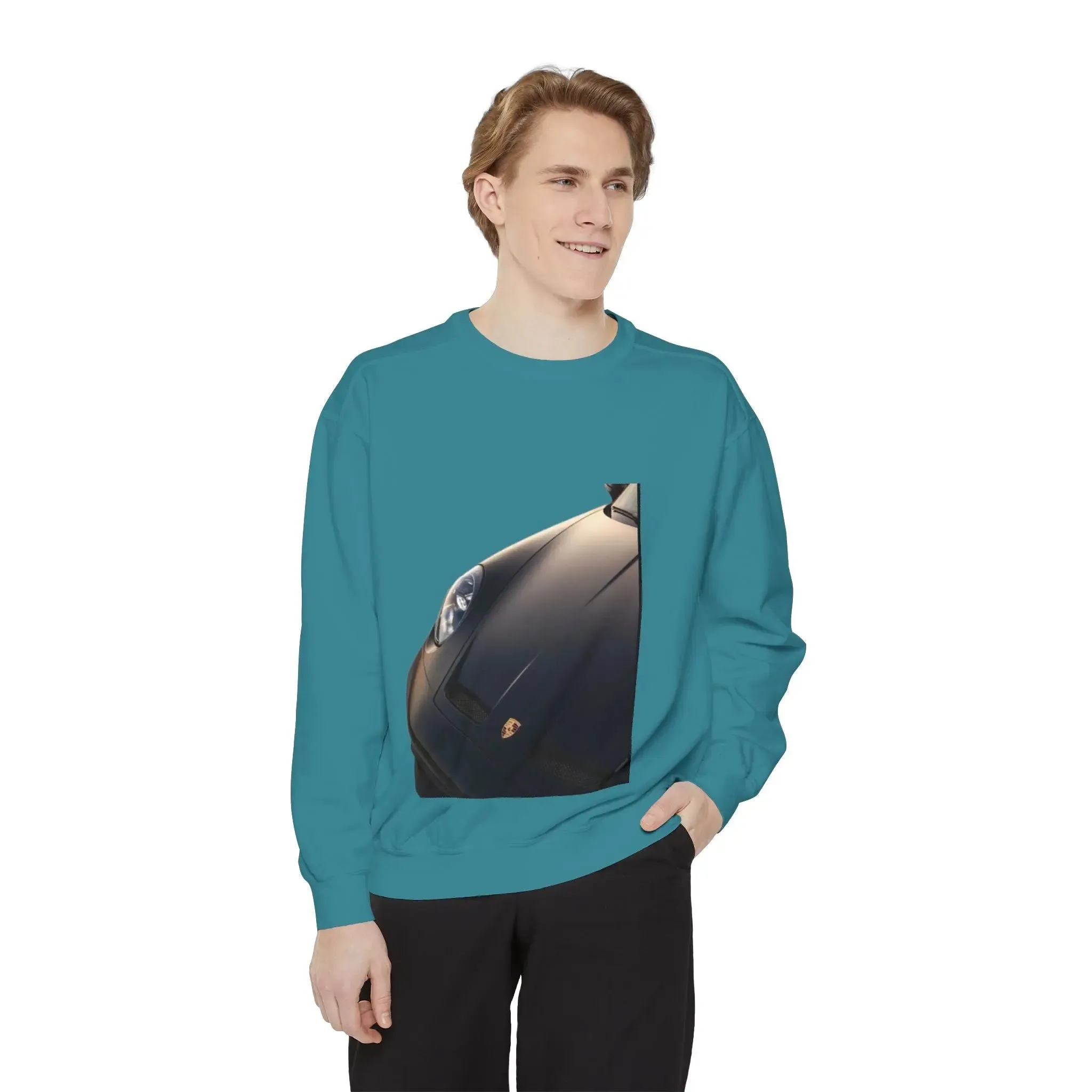 Vintage Car Graphic men,s shirt Sweatshirt - Layered Comfort for Car Enthusiasts
