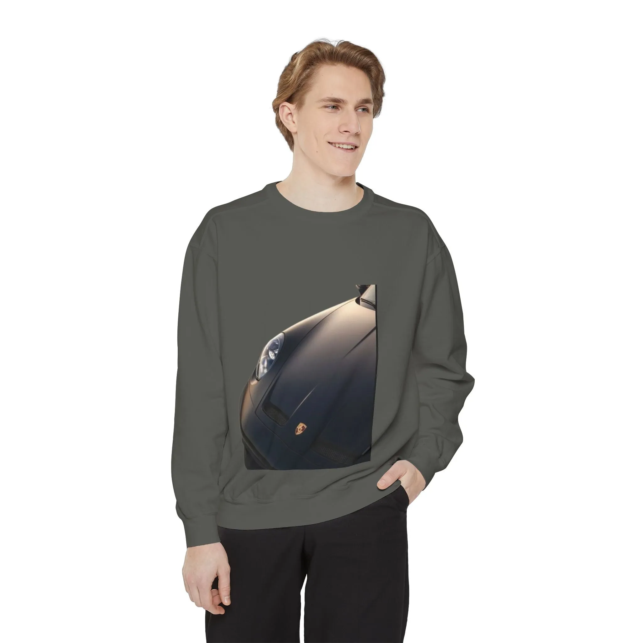 Vintage Car Graphic men,s shirt Sweatshirt - Layered Comfort for Car Enthusiasts