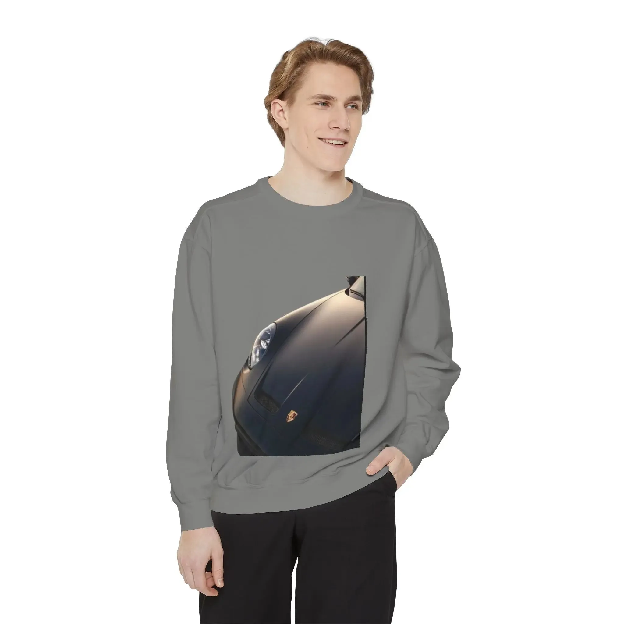 Vintage Car Graphic men,s shirt Sweatshirt - Layered Comfort for Car Enthusiasts