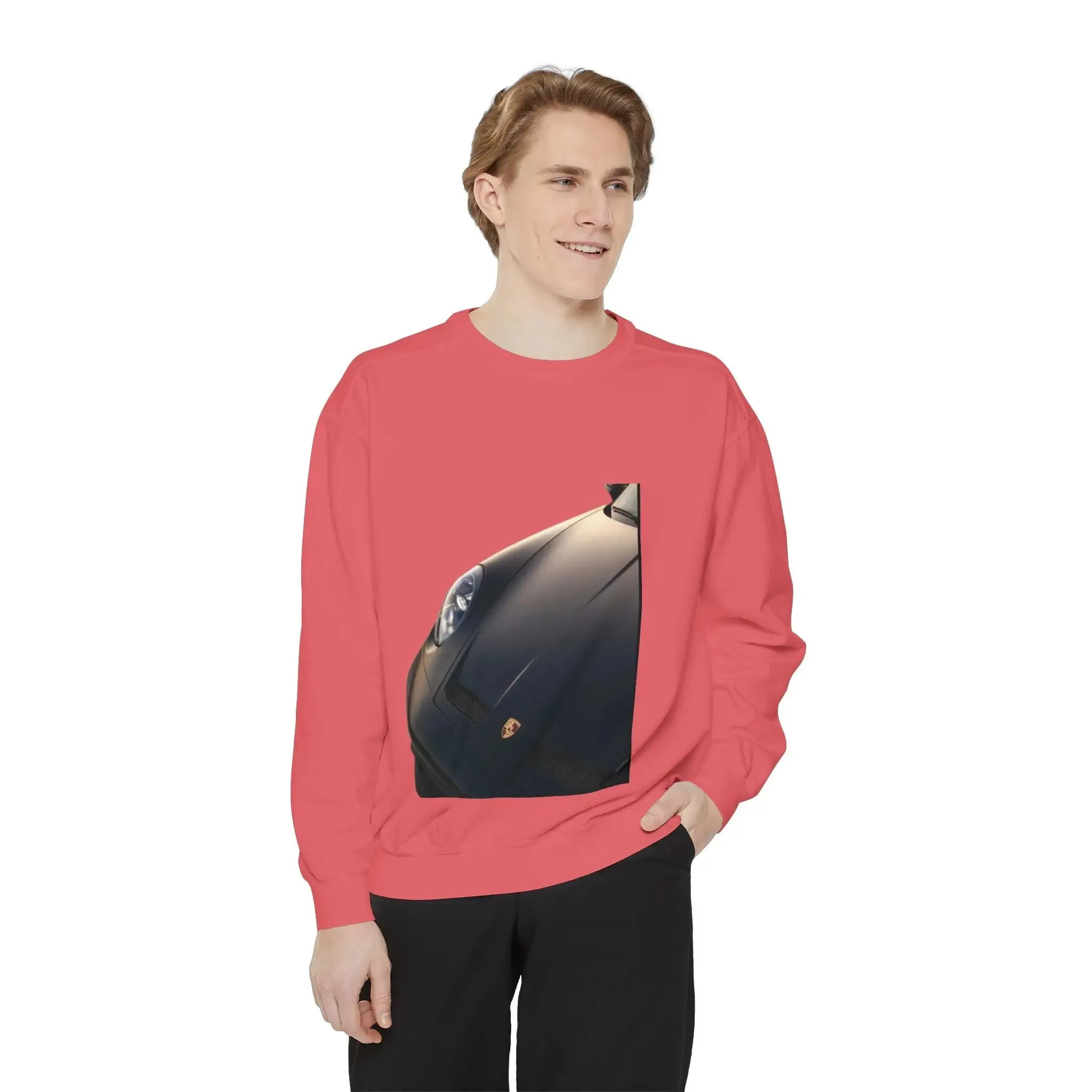 Vintage Car Graphic men,s shirt Sweatshirt - Layered Comfort for Car Enthusiasts