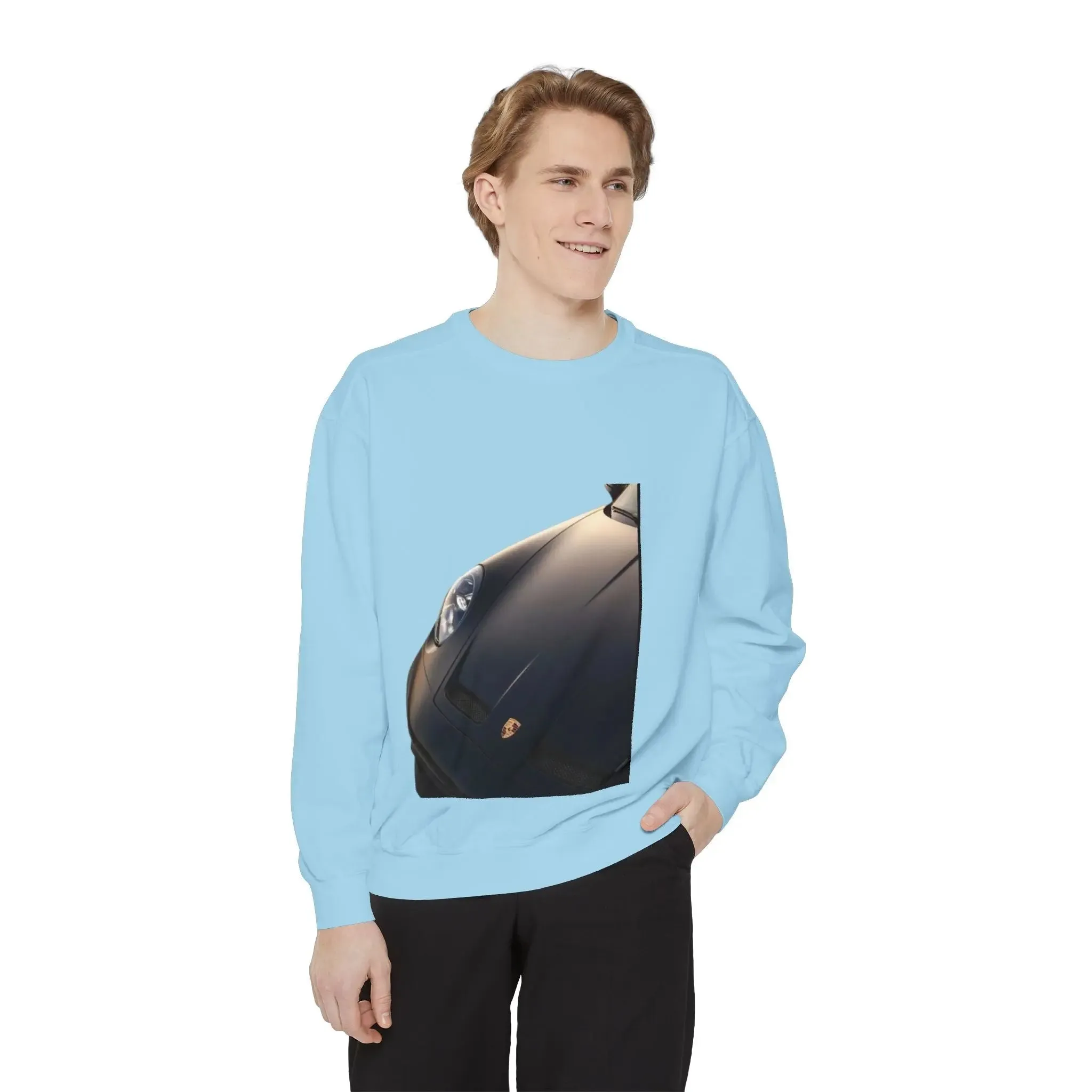 Vintage Car Graphic men,s shirt Sweatshirt - Layered Comfort for Car Enthusiasts