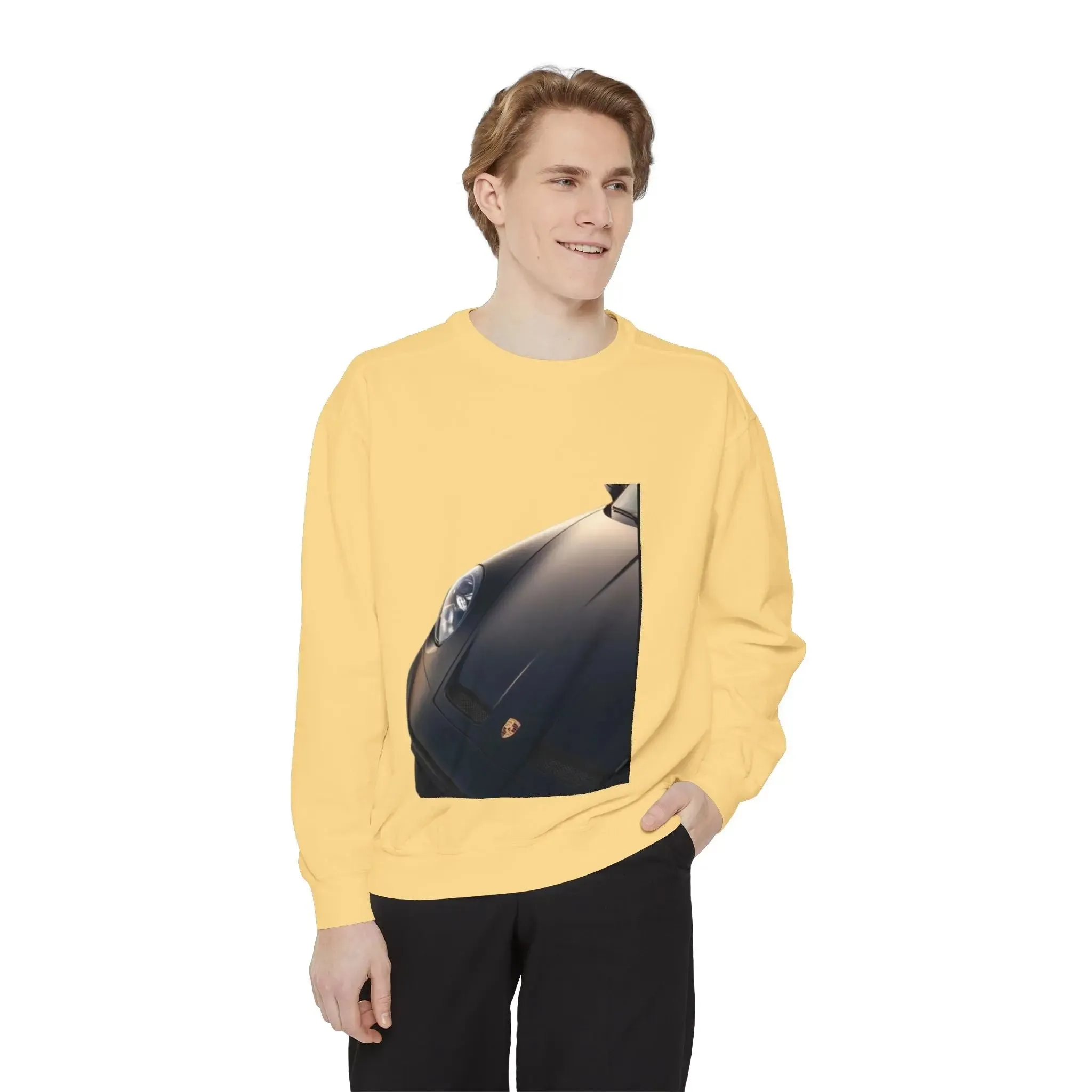 Vintage Car Graphic men,s shirt Sweatshirt - Layered Comfort for Car Enthusiasts