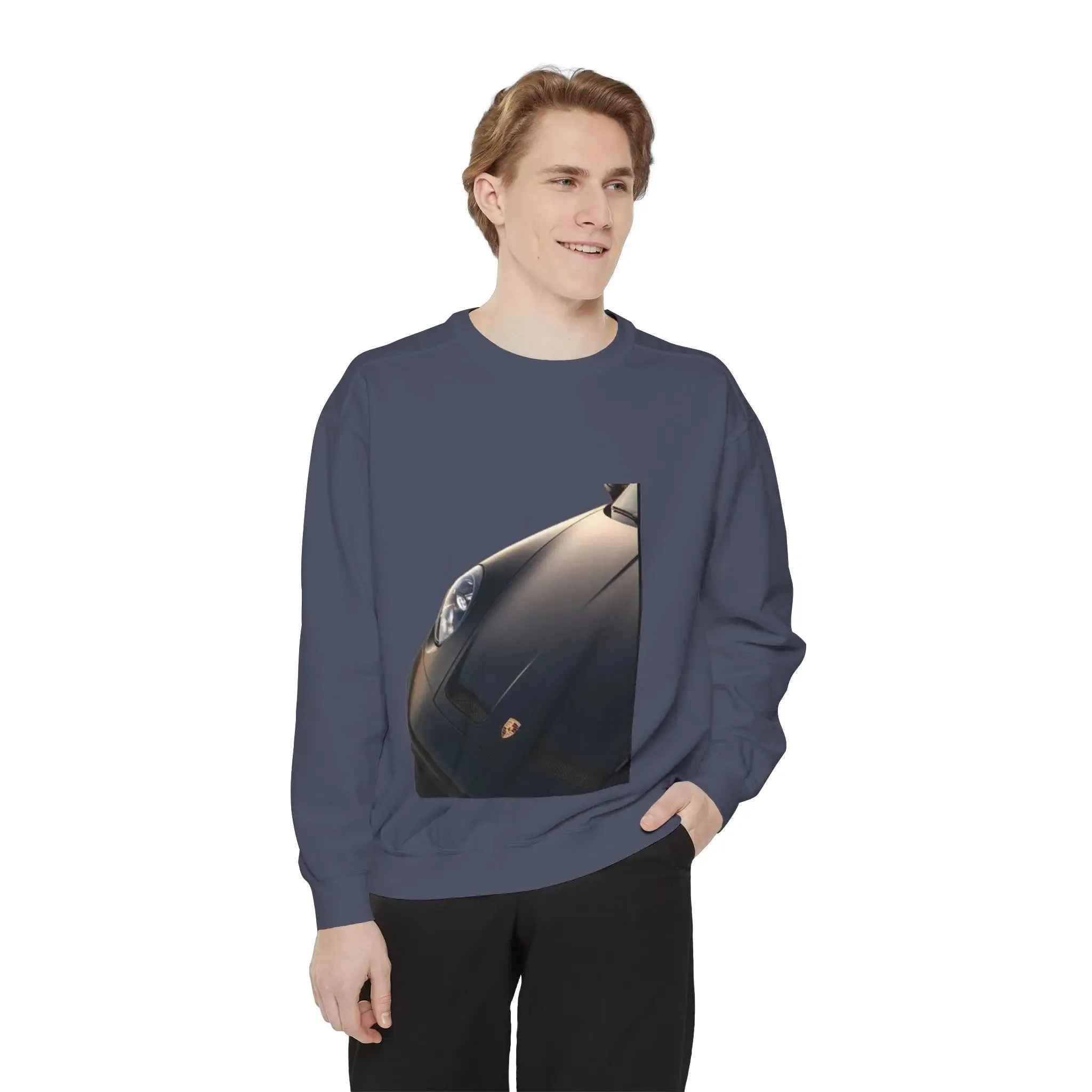 Vintage Car Graphic men,s shirt Sweatshirt - Layered Comfort for Car Enthusiasts