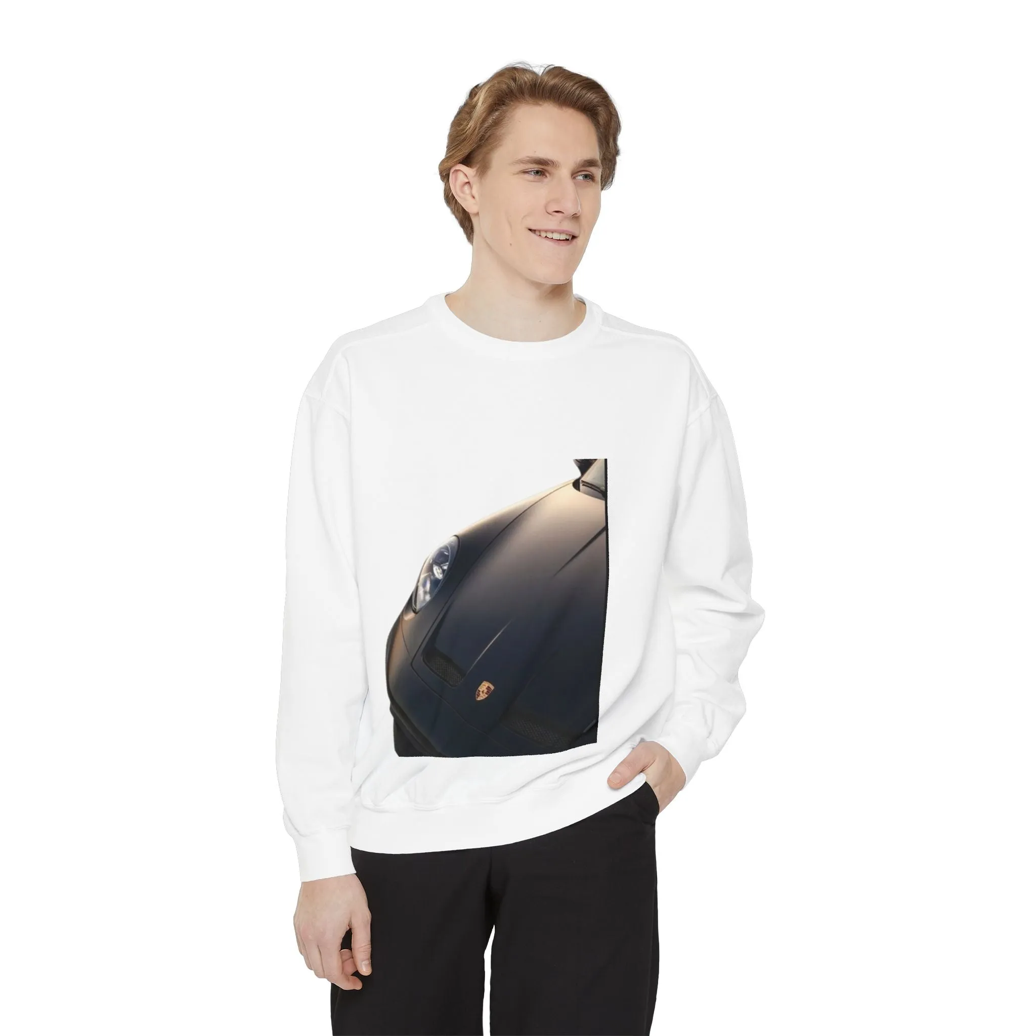 Vintage Car Graphic men,s shirt Sweatshirt - Layered Comfort for Car Enthusiasts