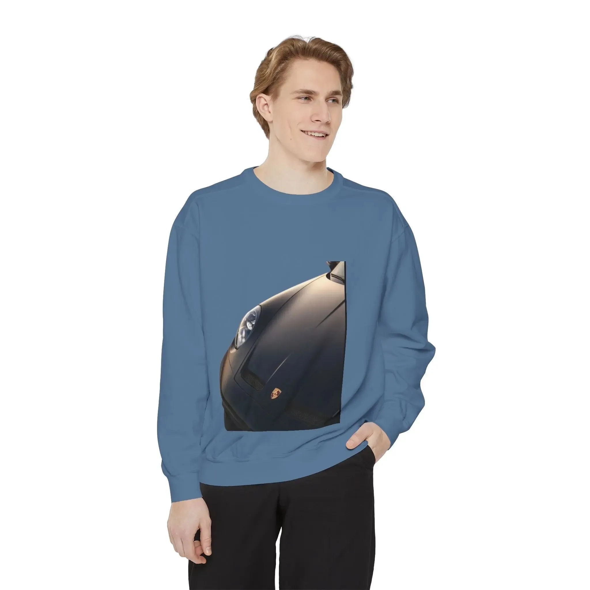 Vintage Car Graphic men,s shirt Sweatshirt - Layered Comfort for Car Enthusiasts