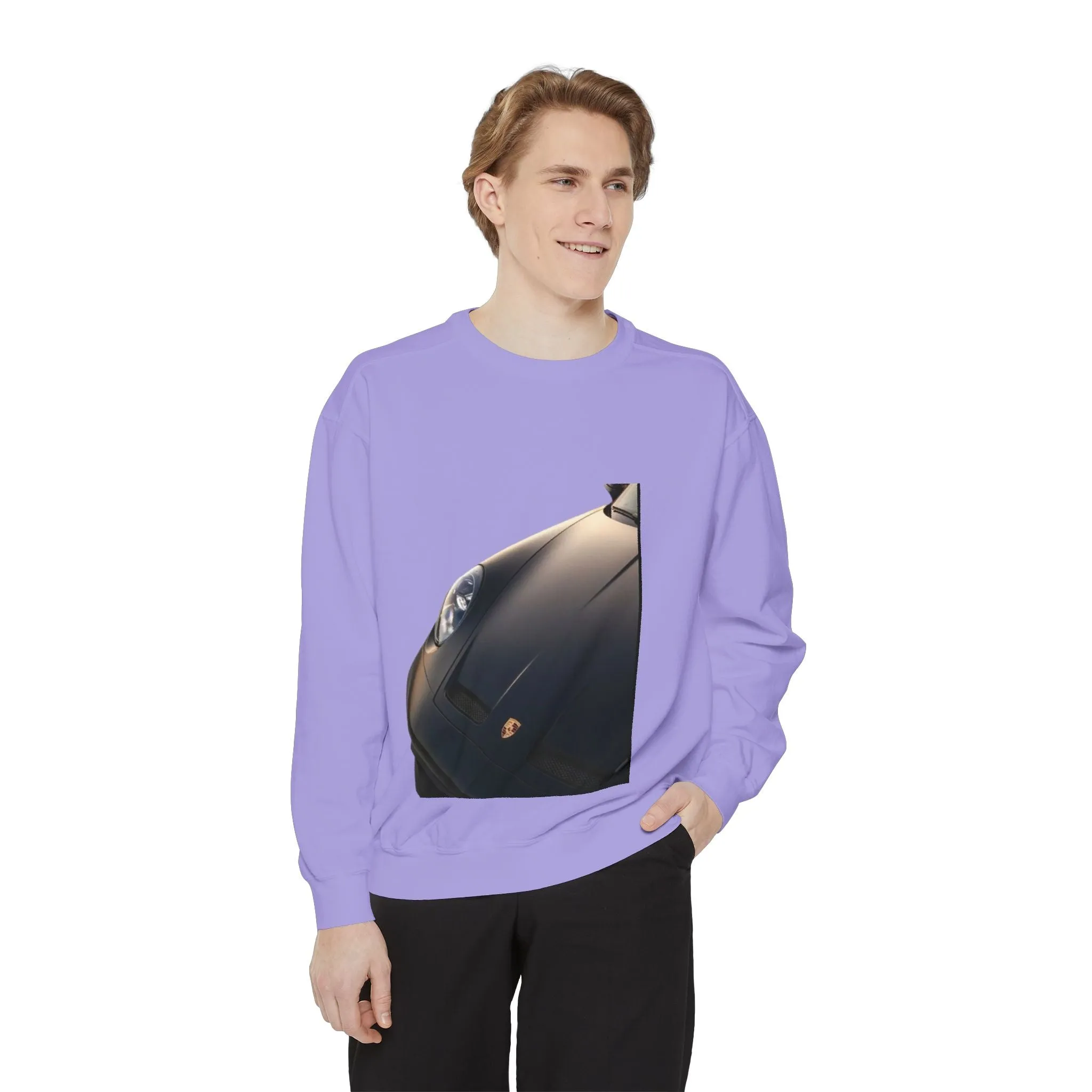 Vintage Car Graphic men,s shirt Sweatshirt - Layered Comfort for Car Enthusiasts