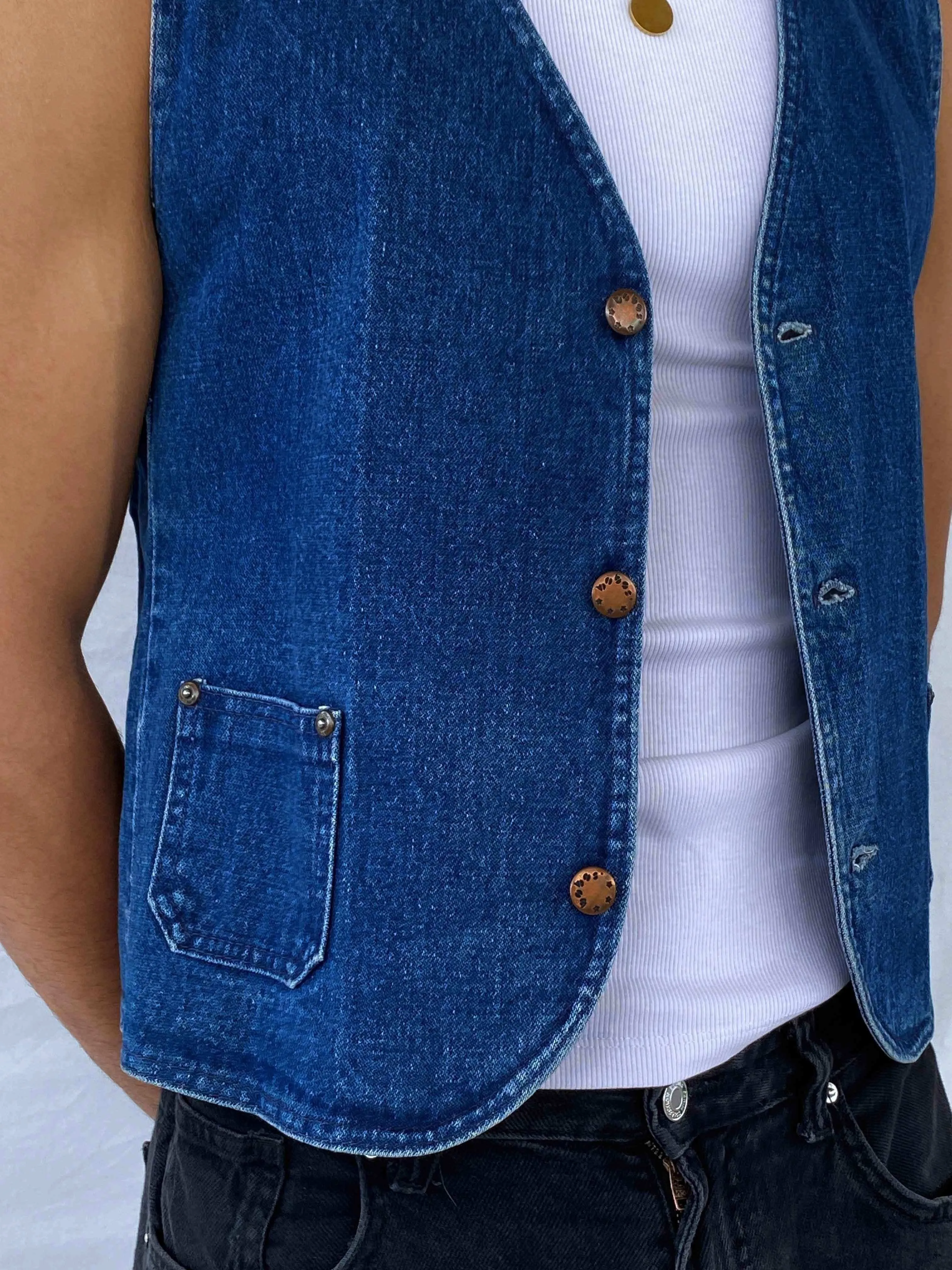 Vintage Denim Vest