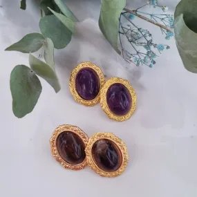 Vintage earrings - Oval medium