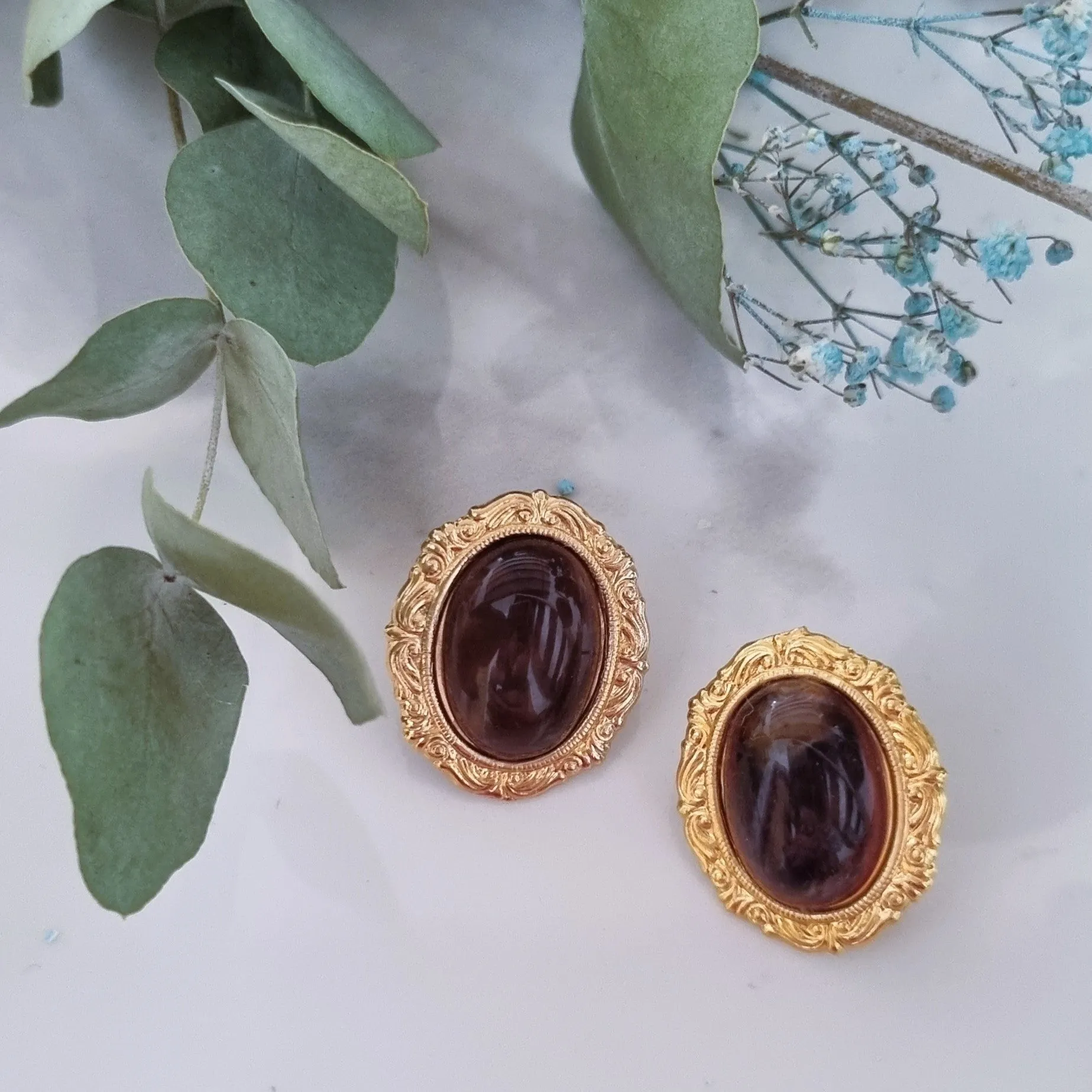Vintage earrings - Oval medium