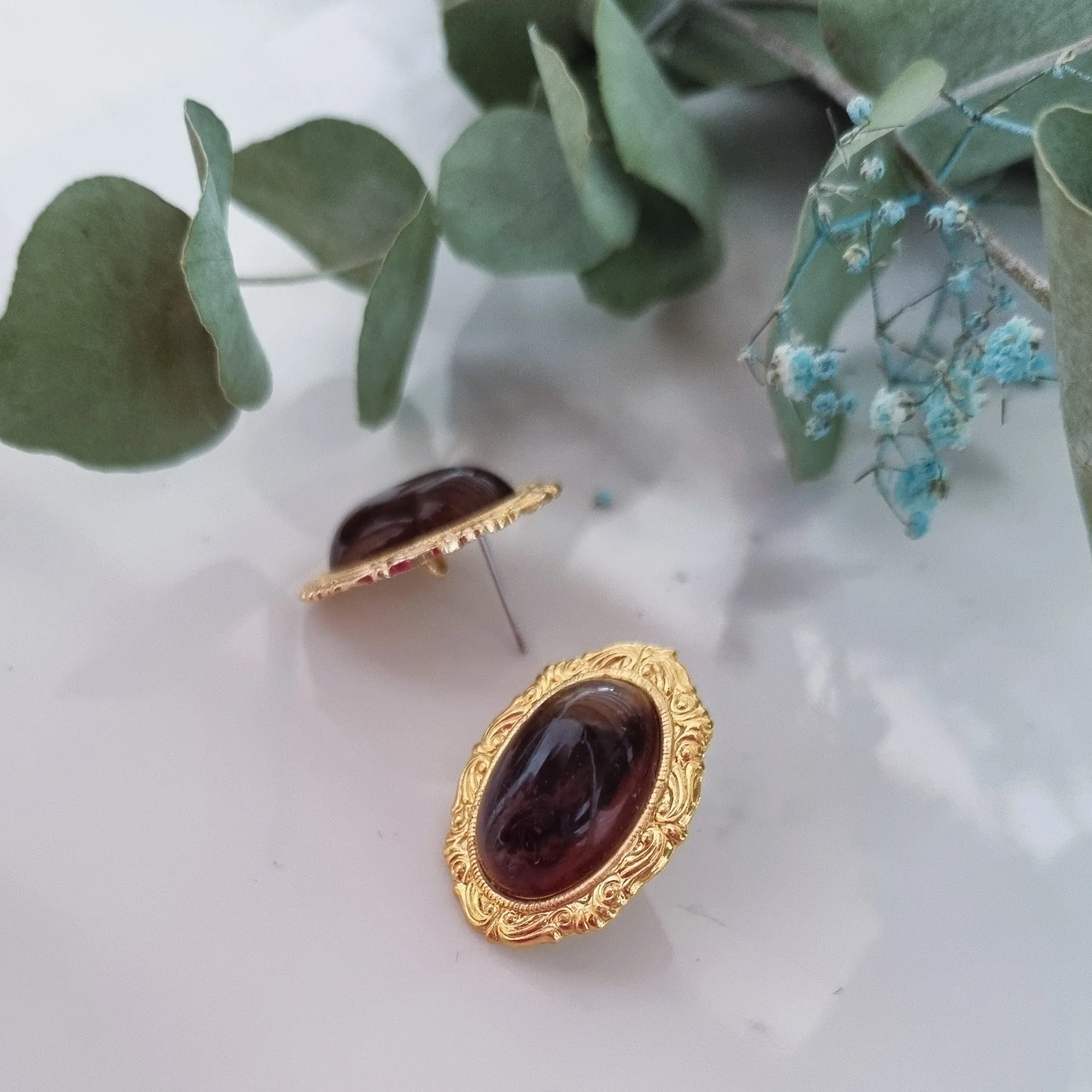 Vintage earrings - Oval medium
