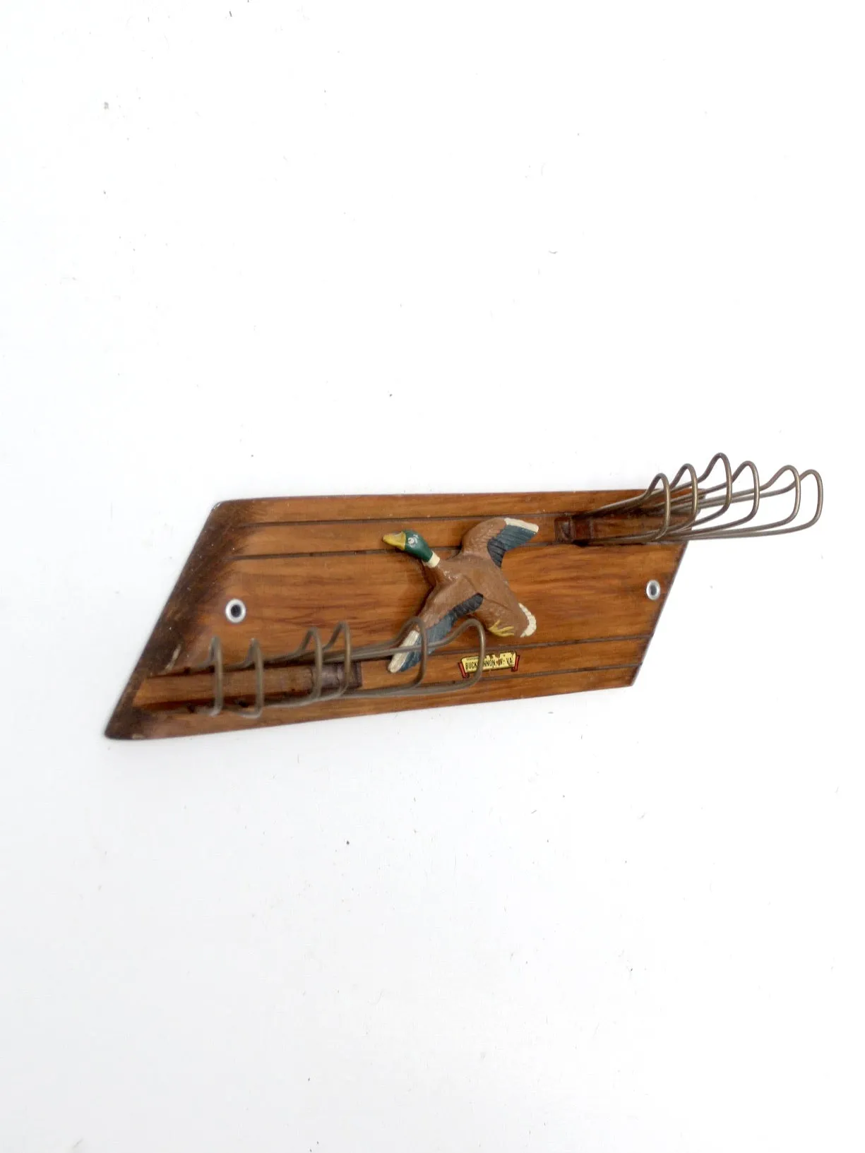 vintage mallard duck tie rack