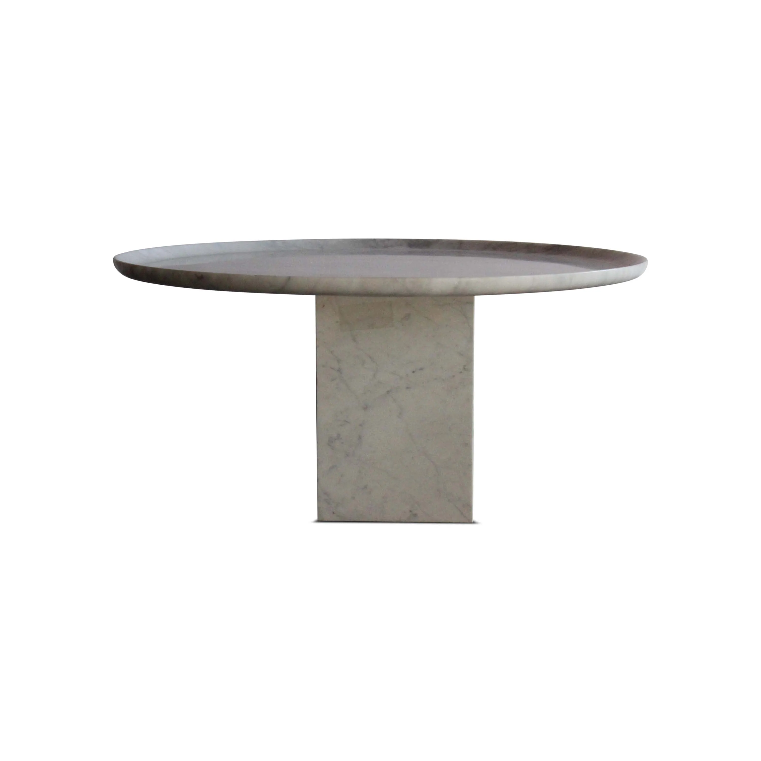 Vintage Marble Pedestal Coffee Table, Italy, 1970s. Multiple Available