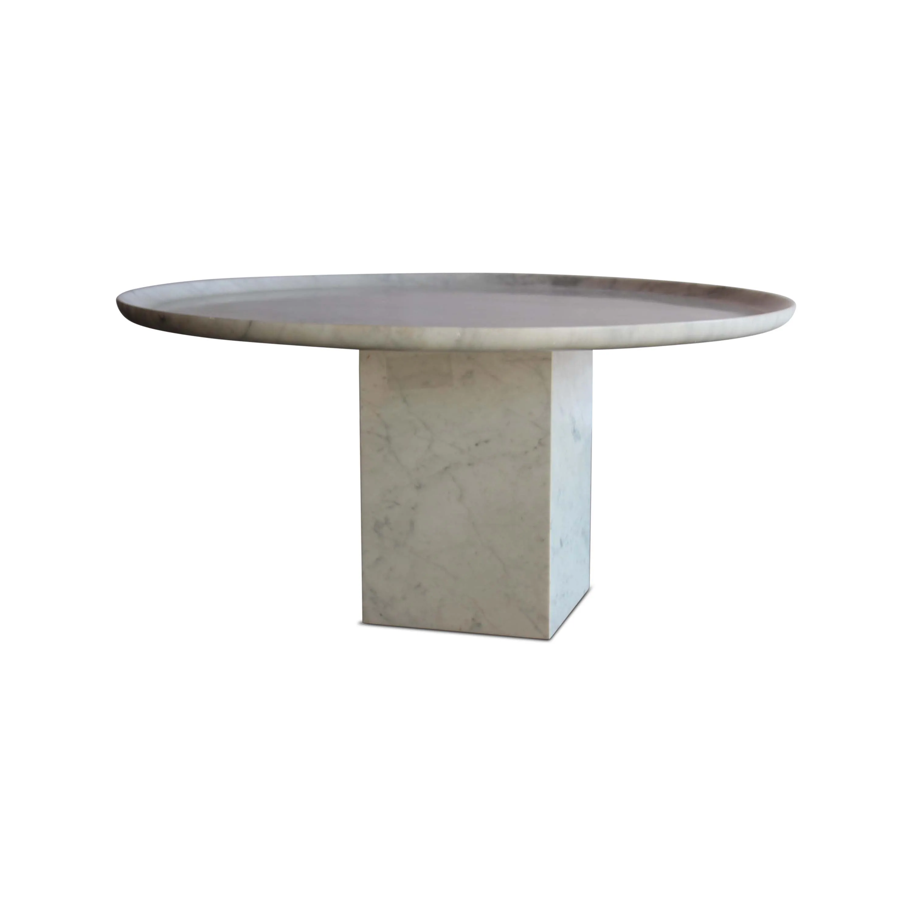 Vintage Marble Pedestal Coffee Table, Italy, 1970s. Multiple Available