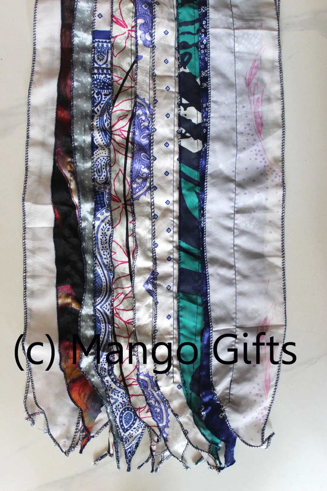 Vintage Silk Indian Sari Recycled Scarves Stole Patchwork Scarf Wholesale Lots High Quality