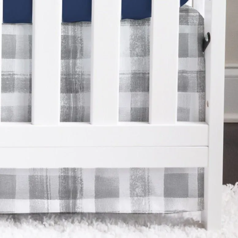 Vintage Truck Plaid Crib Skirt