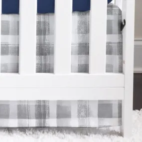 Vintage Truck Plaid Crib Skirt