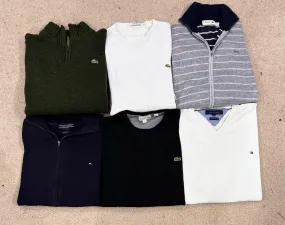 #VV267 Lacoste & Tommy Sweaters 30 PCs