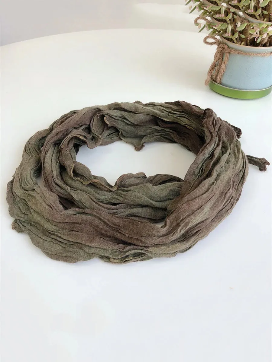 Women Vintage Tie-dye Fold Soft Shawl Scarf
