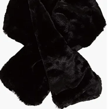 Women's Faux Fur Scarf with Key Hole Loop